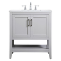 Elegant Decor 30 Inch Single Bathroom Vanity In Grey VF16030GR